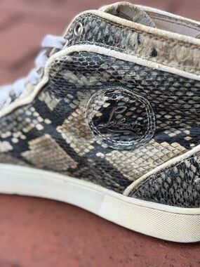 Christian Louboutin Louis Flat Python High Top Sneakers EU 41 / US 8